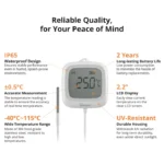 SONOFF SNZB-02LD Zigbee IP65 LCD Thermometer With Probe