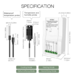 MOES MS-103 Temperature and Humidity Wifi Switch - Image 2