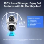 SONOFF CAM-C44HE Outdoor Dual Lens Zigbee Security Camera Hub - Image 8
